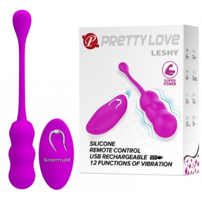 Перезаряжаемое виброяйцо Pretty Love Leshy с беспроводным управлением