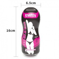 Мастурбатор в колбе Sex In A Can Vagina Lotus Tunnel с вибрацией Мастурбатор в колбе Sex In A Can Vagina Lotus Tunnel с вибрацией