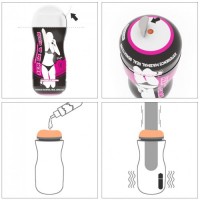 Мастурбатор в колбе Sex In A Can Vagina Lotus Tunnel с вибрацией Мастурбатор в колбе Sex In A Can Vagina Lotus Tunnel с вибрацией