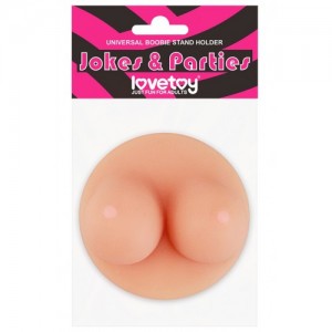 Сувенирная подставка для телефона грудь на присоске Universal Boobie Stand Holder