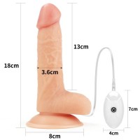 Страпон телесный с вибрацией Vibrating Easy Strapon Set 18 см Страпон телесный с вибрацией Vibrating Easy Strapon Set 18 см