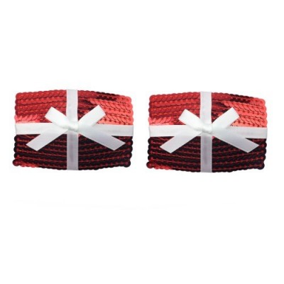 Пэстисы для груди Reusable Christmas Sequin Square Nipple Pasties
