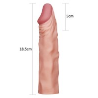 Удлиняющая насадка на пенис телесная X-Tender Penis Sleeve + 5 см