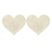 Набор нежных пэстисов для груди Lace Heart and Flower Nipple Pasties