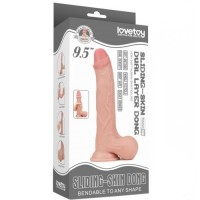 Гнущийся фаллоимитатор с эффектом двойной кожи Lovetoy Sliding-Skin Dual Layer Dong 25 см Гнущийся фаллоимитатор с эффектом двойной кожи Lovetoy Sliding-Skin Dual Layer Dong 25 см