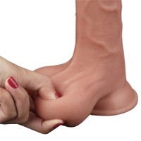 Гнущийся фаллоимитатор с эффектом двойной кожи Lovetoy Sliding-Skin Dual Layer Dong 25 см Гнущийся фаллоимитатор с эффектом двойной кожи Lovetoy Sliding-Skin Dual Layer Dong 25 см