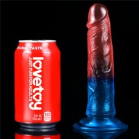 Реалистичный фаллоимитатор с цветным градиентом Lovetoy Dazzle Studs 18 см