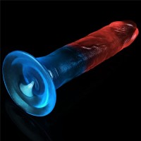 Реалистичный фаллоимитатор с цветным градиентом Lovetoy Dazzle Studs 18 см