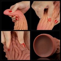 Фаллос-язычок с рельефным стволом Lovetoy Nature Cock Tongue 25 см