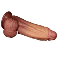 Широкий фаллос-гигант с рельефным стволом Lovetoy Nature Cock King Sized 25 см