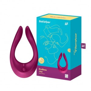 Многофункциональный вибратор для пар Satisfyer Endless Joy малиновый