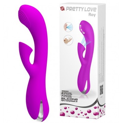 Вибратор Pretty Love Roy с функцией переминания и вакуумной стимуляцией клитора Вибратор Pretty Love Roy с функцией переминания и вакуумной стимуляцией клитора
