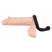 Эрекционное кольцо Black Velvets со стимулятором промежности Эрекционное кольцо Black Velvets со стимулятором промежности