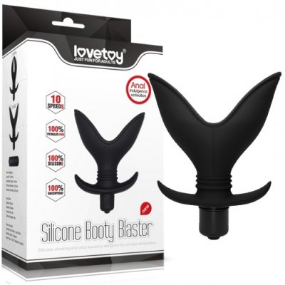 Анальная пробка с вибрацией раскрывающаяся Booty Blaster Анальная пробка с вибрацией раскрывающаяся Booty Blaster