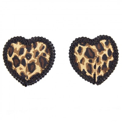 Пэстисы-сердечки с леопардовым принтом