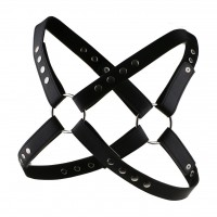Крестообразная мужская сбруя с браслетами Крестообразная мужская сбруя с браслетами