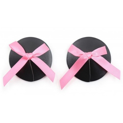 Черные пэстисы с розовыми бантиками