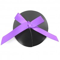 Черные пэстисы с фиолетовыми бантиками Черные пэстисы с фиолетовыми бантиками