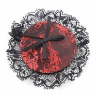 Красно-черные пэстисы с кружевом Красно-черные пэстисы с кружевом