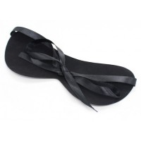 Черная БДСМ маска с лентами Черная БДСМ маска с лентами