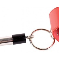 Короткая бондажная распорка с красными наручниками Короткая бондажная распорка с красными наручниками