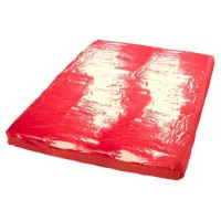 Виниловая простынь красная Vinyl Bed Sheet 200х230 см