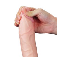 Фаллос с мошонкой Soft Ejaculation Cock с имитацией семяизвержения  20 см