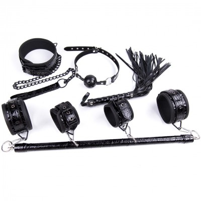 Дизайнерский черный БДСМ набор из 7 игрушек
