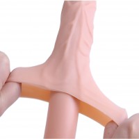 Удлиняющая насадка на пенис телесная X-Tender Penis Sleeve + 5 см