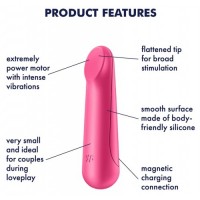 Мини-вибратор Satisfyer Ultra Power Bullet 3 розовый Мини-вибратор Satisfyer Ultra Power Bullet 3 розовый