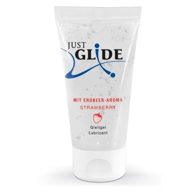 Вагинальная смазка Justglide с ароматом клубники 50 мл