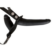 Двойной страпон черного цвета Double Strap On