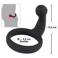 Эрекционное кольцо Black Velvets со стимулятором промежности Эрекционное кольцо Black Velvets со стимулятором промежности