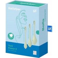 Вагинальные шарики Satisfyer Yoni Power 2 Kegel Balls салатовые