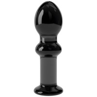Анальная пробка из стекла Glass Romance черная Анальная пробка из стекла Glass Romance черная