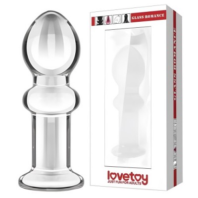 Анальная пробка из стекла Glass Romance прозрачная Анальная пробка из стекла Glass Romance прозрачная