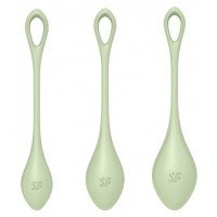 Вагинальные шарики Satisfyer Yoni Power 2 Kegel Balls салатовые