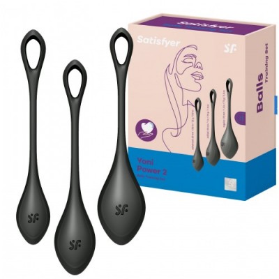 Вагинальные шарики Satisfyer Yoni Power 2 Kegel Balls черные