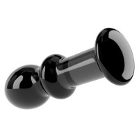 Анальная пробка из стекла Glass Romance черная Анальная пробка из стекла Glass Romance черная