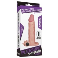 Удлиняющая насадка на пенис с вибрацией X-Tender Penis Sleeve + 6 см Удлиняющая насадка на пенис с вибрацией X-Tender Penis Sleeve + 6 см