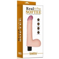 Вибратор с мошонкой Real Softee 20 см