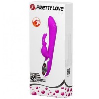 Перезаряжаемый вибратор-кролик Pretty Love Hot с функцией подогрева