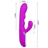 Перезаряжаемый вибратор Pretty Love Crazy с функцией подогрева Перезаряжаемый вибратор Pretty Love Crazy с функцией подогрева