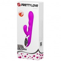 Перезаряжаемый вибратор Pretty Love Crazy с функцией подогрева Перезаряжаемый вибратор Pretty Love Crazy с функцией подогрева