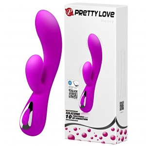 Перезаряжаемый вибратор Pretty Love Honey с Bluetooth-управлением