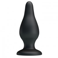 Черная анальная пробка на присоске Pretty Love Sturdy Silicone Anal Plug