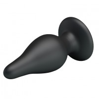 Черная анальная пробка на присоске Pretty Love Sturdy Silicone Anal Plug
