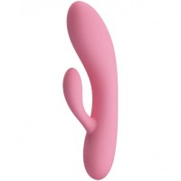Перезаряжаемый гибкий вибратор-кролик Pretty Love Carol розовый