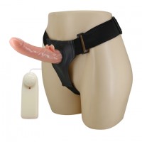 Страпон с клиторальным отростком и ротацией Ultra Passionate Harness
