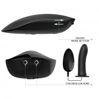 Черный фаллопротез с вибрацией Pretty Love Myron Черный фаллопротез с вибрацией Pretty Love Myron